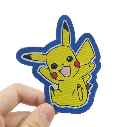 Pikachu Iron on Patch Pokemon Cloth Stickers Sew Embroidery