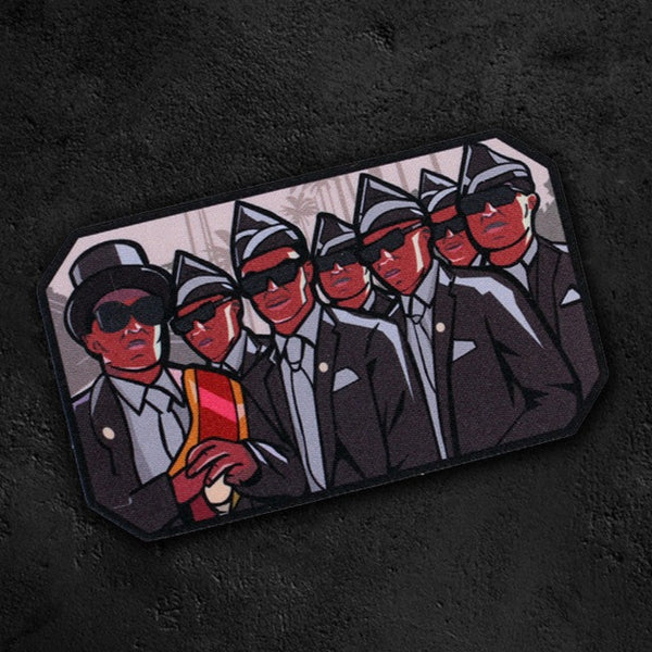 'Dancing Pallbearers | Group Portrait' Embroidered Velcro Patch