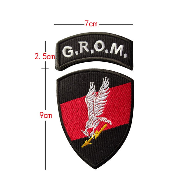 Poland Emblem 'Special Force | G.R.O.M.' Embroidered Velcro Patch