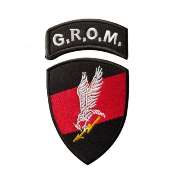 Poland Emblem 'Special Force | G.R.O.M.' Embroidered Velcro Patch