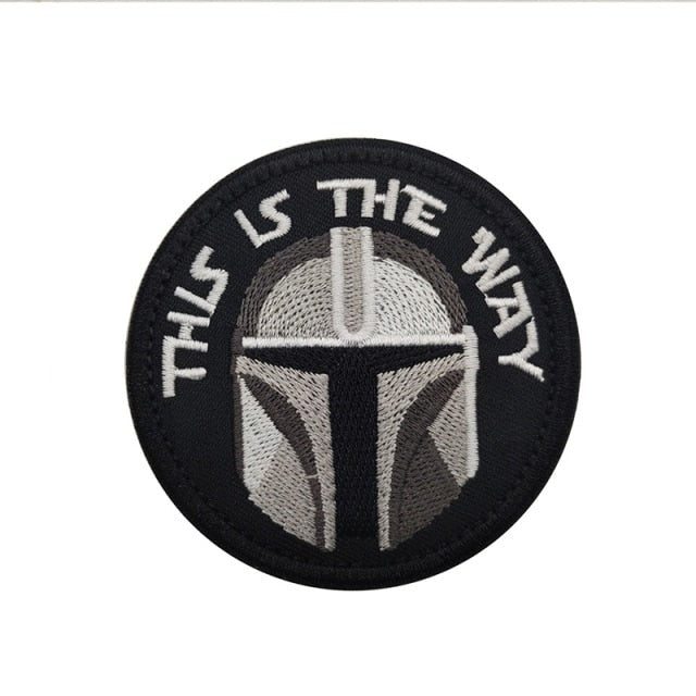 Star Wars Mandalorian Bounty Hunter 'This Is The Way | 1.0' Embroidered Velcro Patch