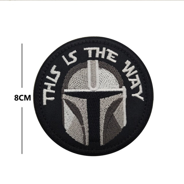 Star Wars Mandalorian Bounty Hunter 'This Is The Way | 1.0' Embroidered Velcro Patch