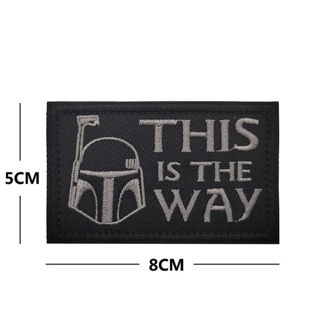 Star Wars 'Boba Fett | This Is The Way' Embroidered Velcro Patch