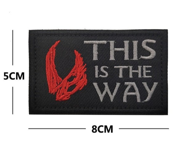 Star Wars 'Mandalorian Beast Skull | This Is The Way' Embroidered Velcro Patch