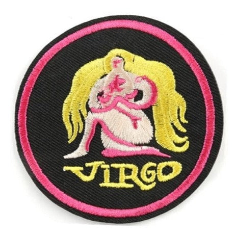 Zodiac Sign 'Virgo' Embroidered Patch