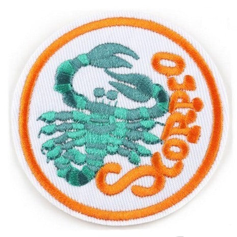 Zodiac Sign 'Scorpio' Embroidered Patch