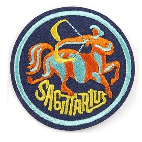 Zodiac Sign 'Sagittarius' Embroidered Patch