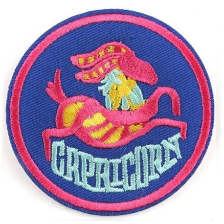 Zodiac Sign 'Capricorn' Embroidered Patch