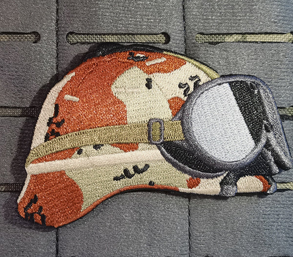 Military Hat 'Goggles' Embroidered Patch