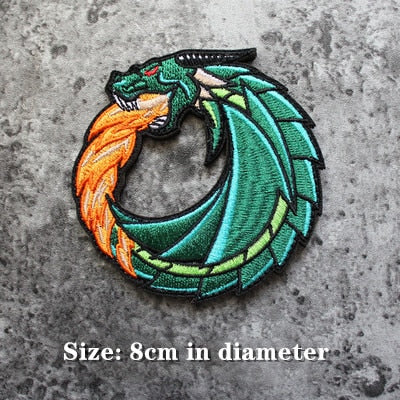 Modern Arms Dragon 'Fire Dragon' Embroidered Velcro Patch
