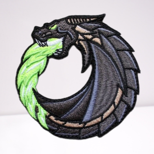 Modern Arms Dragon 'Fluid Dragon' Embroidered Velcro Patch