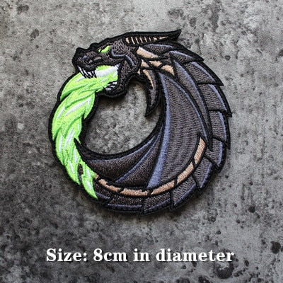 Modern Arms Dragon 'Fluid Dragon' Embroidered Velcro Patch