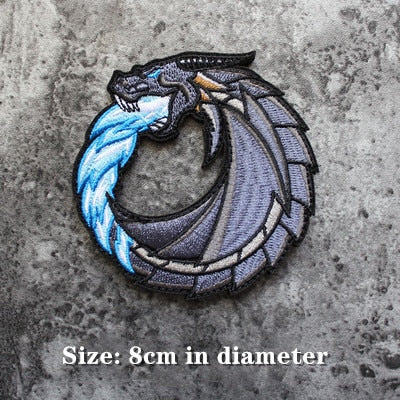 Modern Arms Dragon 'Ice Dragon' Embroidered Patch