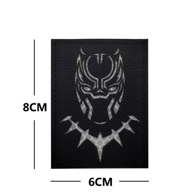 Black Panther Embroidered Velcro Patch