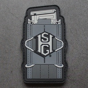 Gun 'Magazine Clip' PVC Rubber Velcro Patch