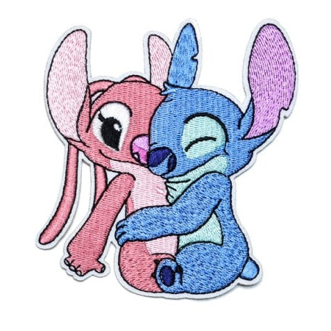 Lilo & Stitch 'Angel and Stitch | Hugging' Embroidered Patch