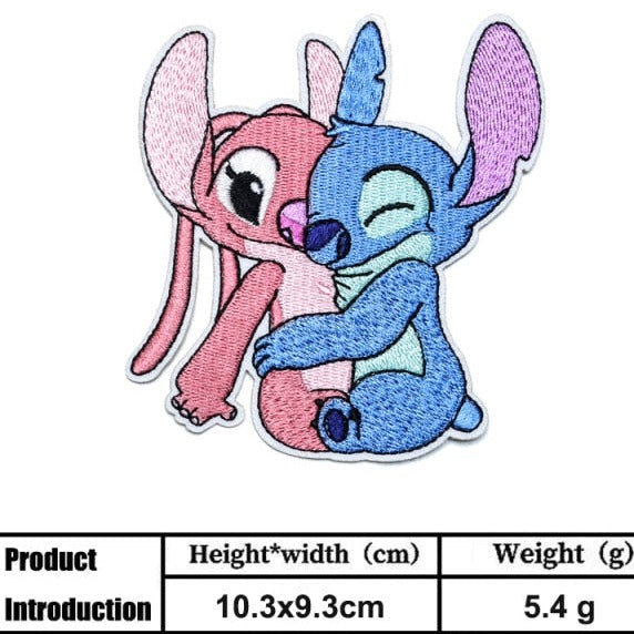 Lilo & Stitch 'Angel and Stitch | Hugging' Embroidered Patch
