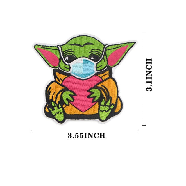 Star Wars 'Baby Yoda | Wearing Mask' Embroidered Patch