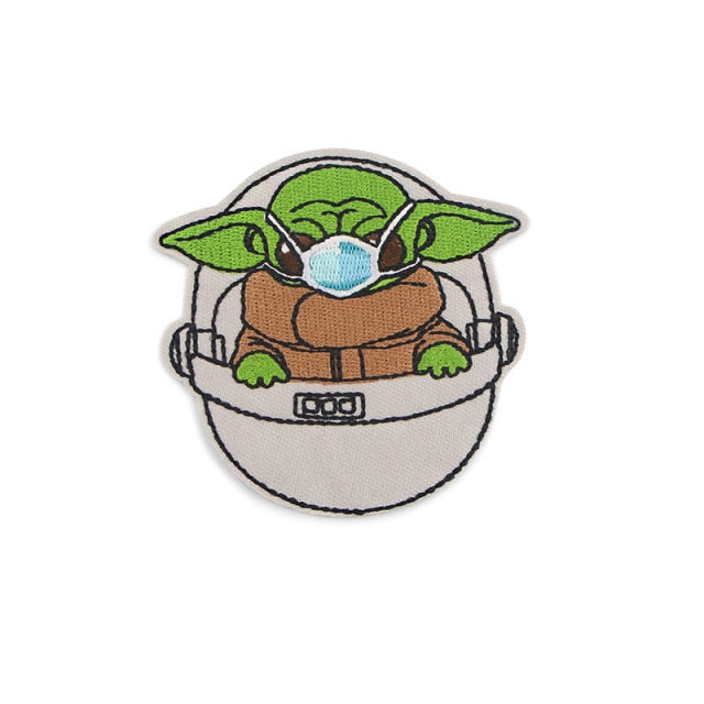 Star Wars 'Baby Yoda | Wearing Mask | 1.0' Embroidered Patch