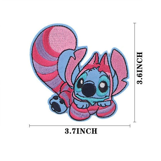 Stitch 'In Pink Costume' Embroidered Patch
