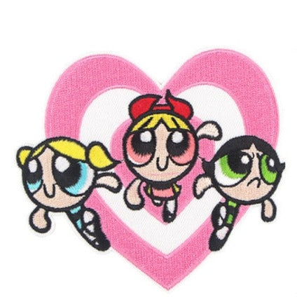 The Powerpuff Girls 'Group | Heart' Embroidered Patch