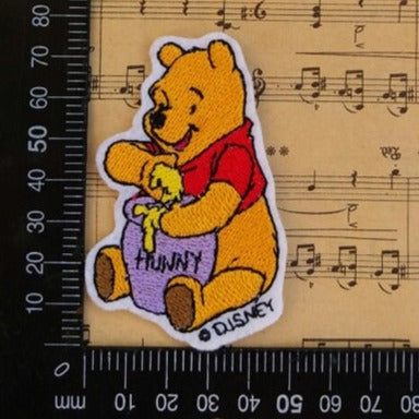 Winnie the Pooh 'Mixing Honey | Sitting' Embroidered Patch