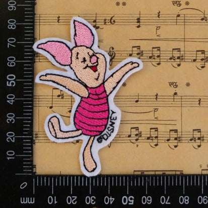 Winnie the Pooh 'Piglet | Happy' Embroidered Patch