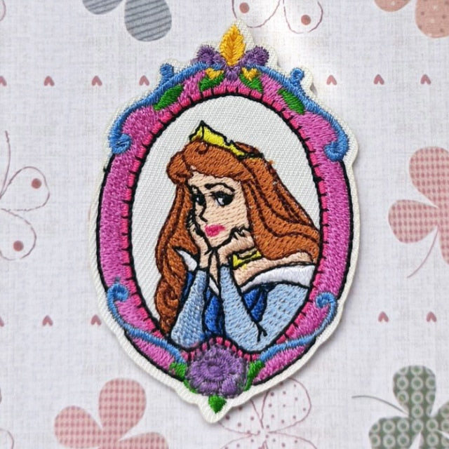 Sleeping Beauty 'Aurora | Round Mirror' Embroidered Patch