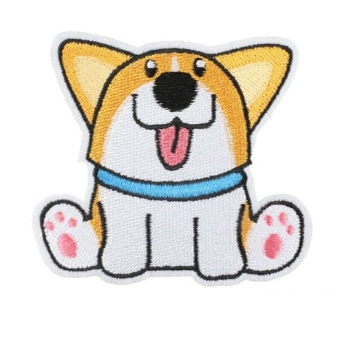 Cute Dog 'Welsh Corgi | Sitting' Embroidered Patch