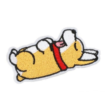 Cute Dog 'Welsh Corgi | Sleeping' Embroidered Patch