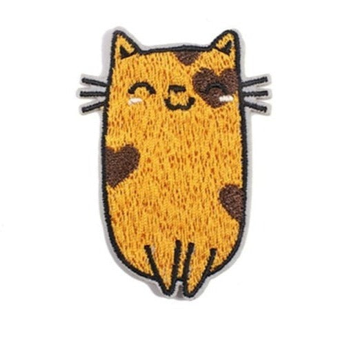 Cute Cat 'Heart-Shaped Mark' Embroidered Patch