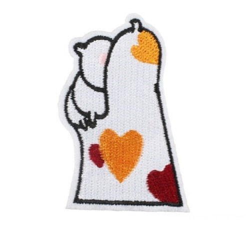 Cute 'Cat Paw | Finger Heart' Embroidered Patch