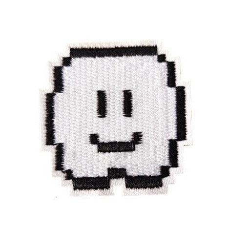 Super Mario Pixel 'Wall Clouds | Set of 2' Embroidered Patch