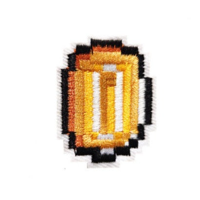 Super Mario Pixel 'Coin | Set of 2' Embroidered Patch