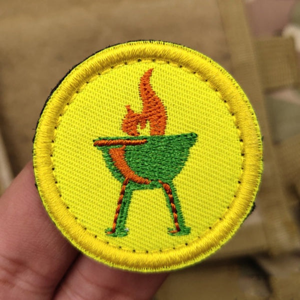 Boy Scout Badge 'Campfire' Embroidered Velcro Patch