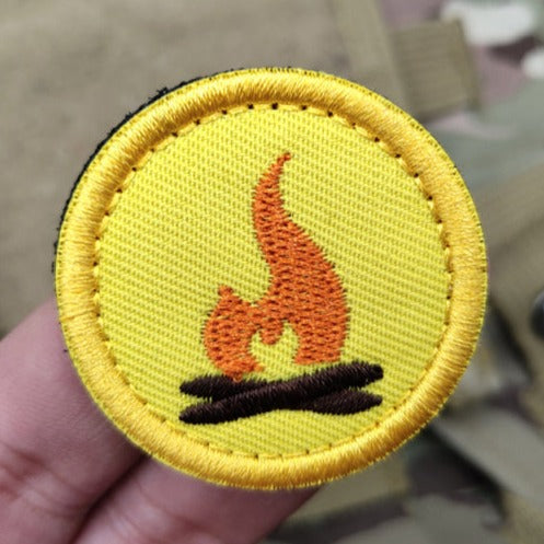 Boy Scout Badge 'Bonfire' Embroidered Velcro Patch