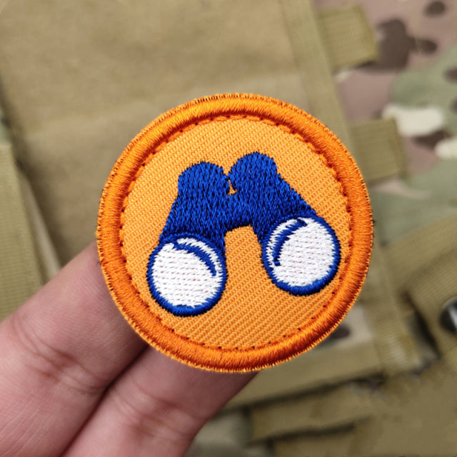 Boy Scout Badge 'Binocular' Embroidered Velcro Patch