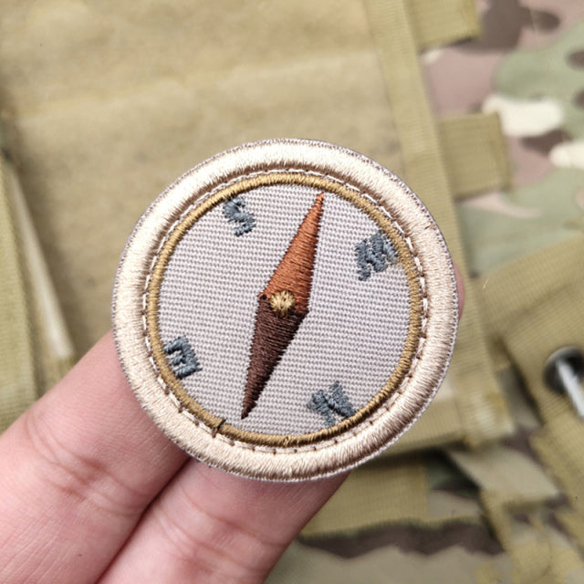 Boy Scout Badge 'Compass' Embroidered Velcro Patch