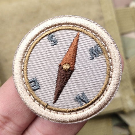 Boy Scout Badge 'Compass' Embroidered Velcro Patch