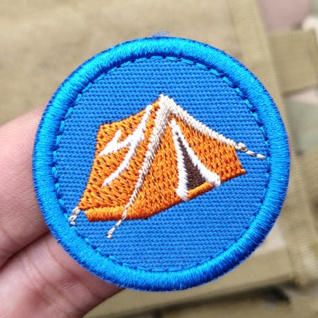 Boy Scout Badge 'Camping' Embroidered Velcro Patch