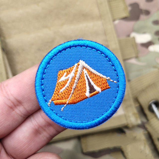 Boy Scout Badge 'Camping' Embroidered Velcro Patch