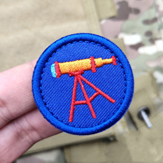 Boy Scout Badge 'Telescope' Embroidered Velcro Patch