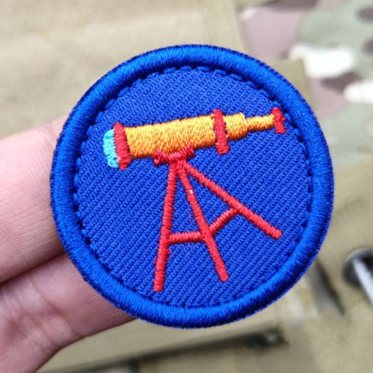 Boy Scout Badge 'Telescope' Embroidered Velcro Patch