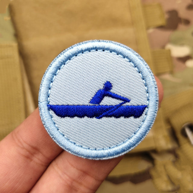 Boy Scout Badge 'Boating' Embroidered Velcro Patch