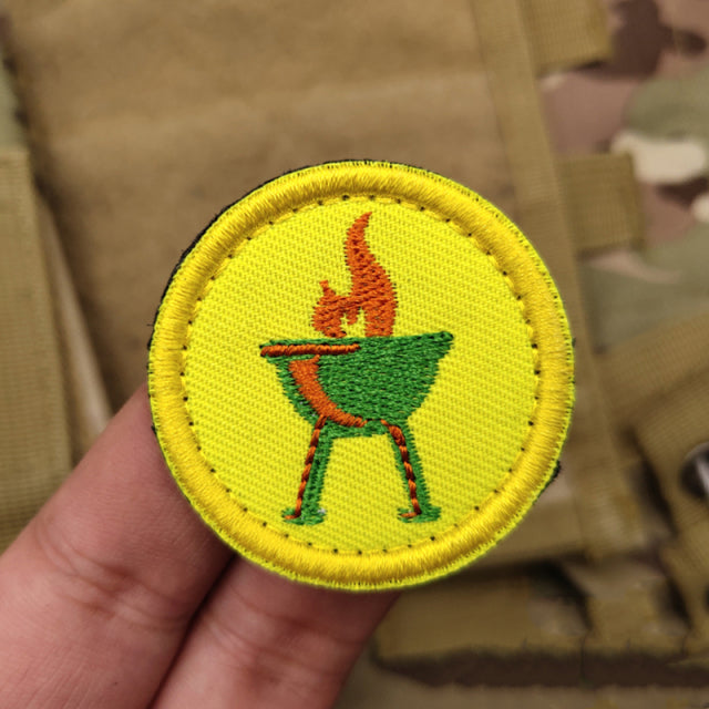 Boy Scout Badge 'Campfire' Embroidered Velcro Patch