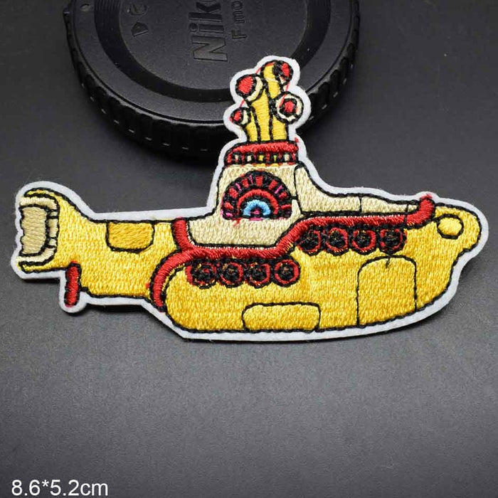 Cute 'Yellow Submarine | Four Periscope' Embroidered Patch
