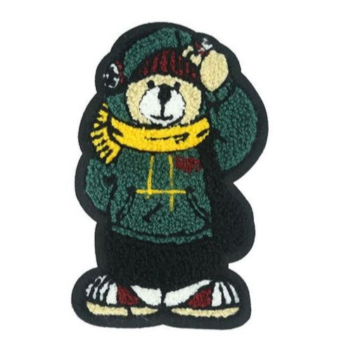Cute 'Small Teddy Bear | Sweater & Hat' Embroidered Patch