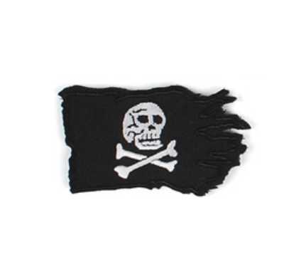 Pirate 'Samuel Bellamy Flag | Black Sam' Embroidered Velcro Patch