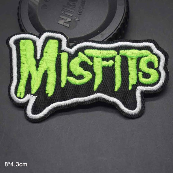 Music 'Misfits | Green Logo' Embroidered Patch