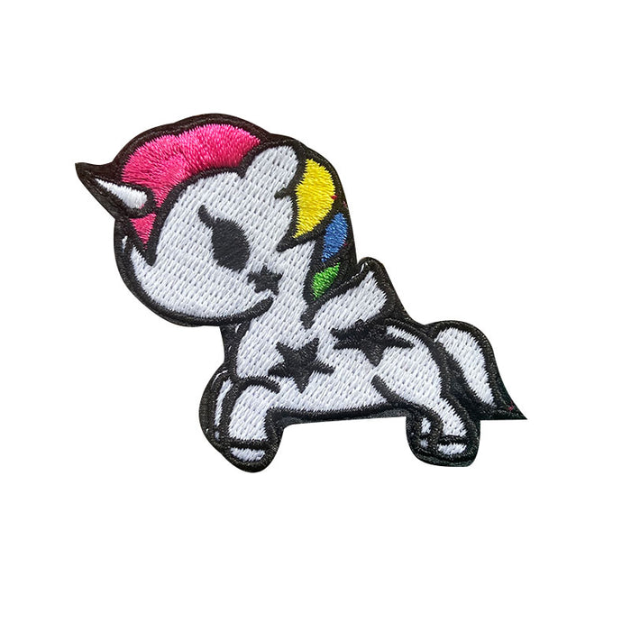 Unicorn 'Luminous Rainbow' Embroidered Velcro Patch